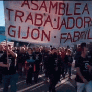 El PCA con los trabajadores de Gijon Fabril